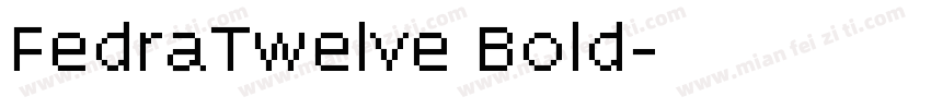 FedraTwelve Bold字体转换